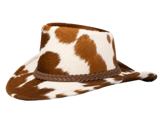 Cow Print Cowboy Hat