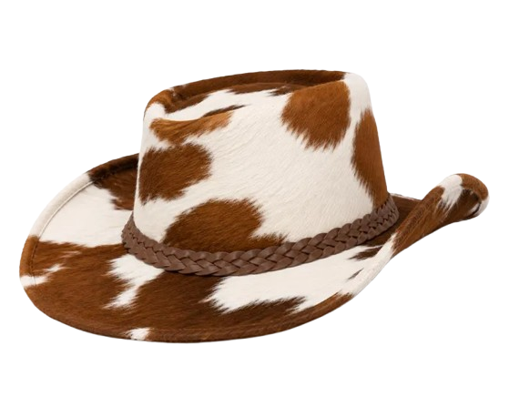 Cow Print Cowboy Hat