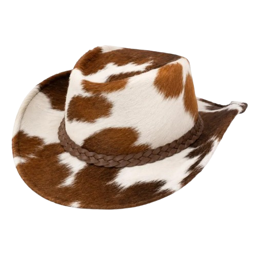 Cow Print Cowboy Hat