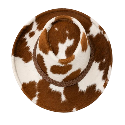 Cow Print Cowboy Hat